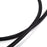 Duronic HDMI Cable black braided cable curved against a clean white background.