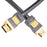 Duronic HDMI Cable with a durable black braided jacket and reinforced connectors for high-speed audio and video transmission.