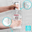 Duronic Hand Gel Floor Standing Dispenser featuring secure locking mechanisms and screws.