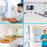 Duronic Hand Gel Wall-Mounted Dispenser shown in a bathroom, office, kitchen, and hospital for easy access.