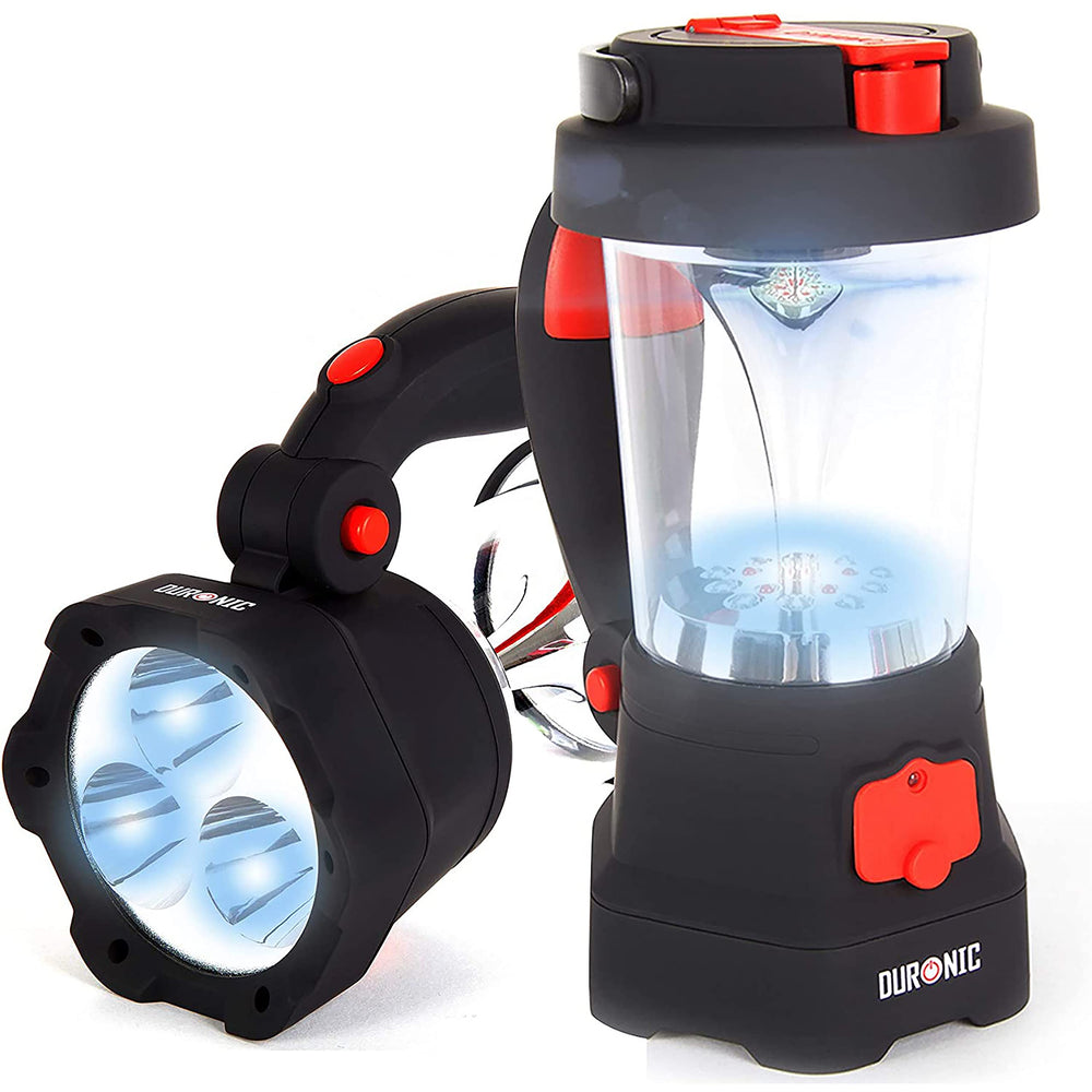 Duronic Hurricane camping lantern wind up flashlight for hiking, camping, outdoors