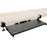 Duronic Keyboard Drawers attached to a light wood desk for ergonomic office setups.