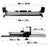 Duronic Keyboard Drawers  showing 85cm width, 69cm tray surface, and 40cm sliding depth extension.