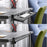 Duronic Keyboard Drawers shown in both extended and retracted positions for ergonomic storage.