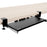 Duronic Keyboard Drawers  with sliding tracks attached to a light wood desk.