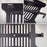 Duronic Laptop Attachment Stand featuring adjustable security clamps and ventilation slots for cooling.