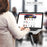 Duronic Laptop Attachment Stand mounted on a Duronic DM45 DM55 DM65 ergonomic desk arm.