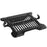 Duronic Laptop Attachment Stand with adjustable side clamps and non-slip rubber pads.