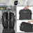 Duronic Laptop Backpack shown mounted on luggage handle and carried as a briefcase.
