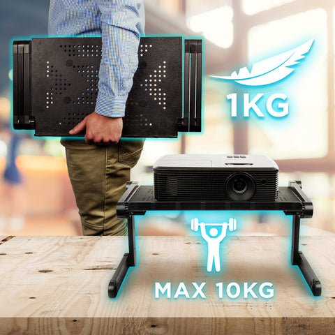 Duronic Laptop Stand with a maximum load capacity of 10kg.