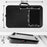 Duronic Laptop Tray with Cushion with cushion base, tablet slot, mouse pad, and carrying handle, showing dimensions.