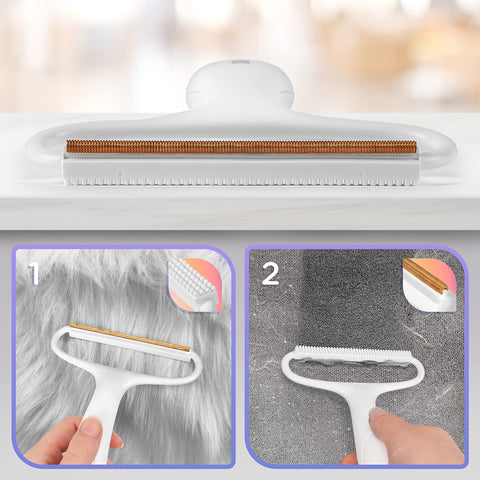 Duronic Lint Shaver for pet hair removal on rugs, carpets, and plush fabric surfaces.