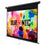 Duronic MPS70/43 BK manual projector screen pull down HD projection screen with vivid colours for home, office, school