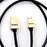 Duronic Mini HDMI Cable featuring a black cord and sleek metallic connectors.