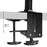 Duronic Monitor Arm Stand mount attached to a grey tabletop surface.