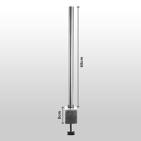 Duronic  Monitor Arm Stand with 8cm adjustable clamp base for secure table or desk mounting.