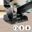 Duronic Monitor Arm Stand with integrated USB ports, headphone jack, and microphone jack inputs.