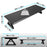 Duronic Monitor Stand Riser showing dimensions in centimeters and inches with 10 kg capacity.