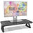 Duronic Monitor Stand Riser stand raising a computer screen above a keyboard and mouse.