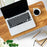 Duronic Monitor Stand Riser with coffee cup, keyboard, mouse, and notebook on desk.