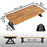 Duronic Monitor Stand Riser with wooden monitor stand riser with black legs, measuring 63cm by 30cm, 10kg max weight capacity.