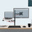 Duronic Monitor and Laptop Stand holding a laptop on a tray and a monitor on an arm.