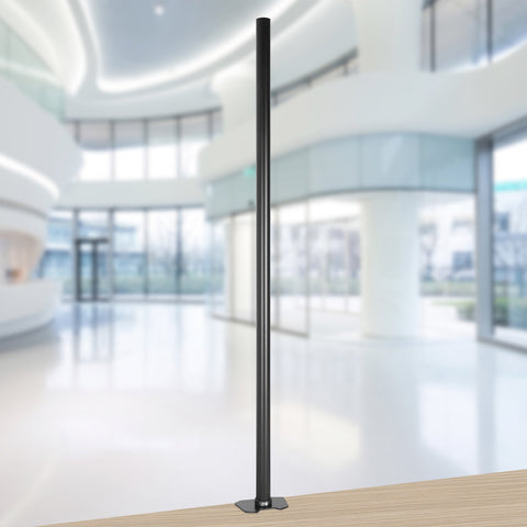 Duronic Monitor stand Pole for multi-monitor setups, shown in a modern office.