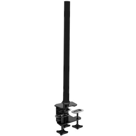 Duronic Monitor stand Pole with a heavy-duty dual C-clamp base for multi-monitor setups.