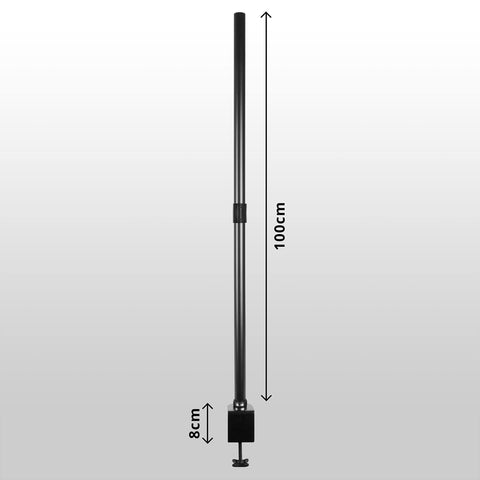 Duronic POLE with 8cm clamp base for monitors, cameras, or lighting setups.