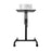 Duronic Projector Stand with a flat top tray holding a white digital projector.