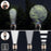Duronic Rechargeable Torch Flashlight showing adjustable zoom focus, wide beam, and strobe modes for outdoor camping.