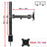 Duronic Single Monitor Arm Stand  showing physical dimensions, VESA compatibility, and screen sizes.