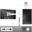 Duronic Single Monitor Arm holding two screens, 8kg capacity, 360-degree rotation, VESA compatible, desk clamp..