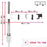 Duronic Single Monitor Arm showing adjustable arm lengths, 43cm reach, and 53cm pole height.