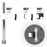 Duronic Single Monitor Arm with adjustable joints, 180-degree swivel, and -90 to +35 degree tilt.