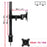 Duronic Single Monitor Arm with measurements, VESA 75/100 compatibility, and adjustable arm.