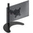 Duronic Single Monitor Stand with adjustable arm, VESA mount plate, and crescent-shaped base.