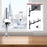 Duronic Single Monitor Stand with adjustable arm and 360-degree rotation capabilities.