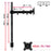 Duronic Single Monitor Stand with extra-long pole and VESA 75/100 compatibility.