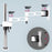 Duronic Single Monitor Stand with three 180-degree swivel joints and a tilting VESA mount head.