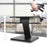 Duronic Sit-Stand Desk featuring a gas spring lift mechanism and a dual-tier design for ergonomic monitor and keyboard placement.