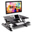 Duronic Sit-Stand Desk with a monitor, tablet, and keyboard setup.