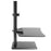 Duronic Sit-Stand Desk with adjustable monitor mount, keyboard tray, and cup holder.