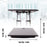 Duronic Sit-Stand Desk with dimension