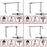 Duronic Sit Stand Desk Frame showing weight capacities and maximum heights.