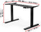 Duronic Sit Stand Desk Frame with dimension