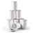 Duronic Spare Small Yoghurt Pots with grey lids on a white background.