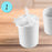 Duronic Spare Small Yoghurt Pots with milk pouring and splashing dynamically