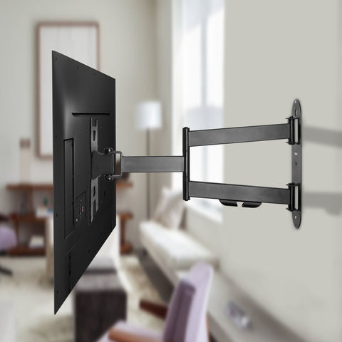 Duronic  TV Bracket holding a flat-screen television extended from the wall.