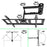 Duronic TV Bracket showing swivel, rotation, and tilt degree specifications.